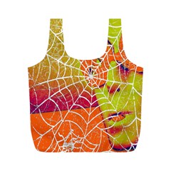 Orange Guy Spider Web Full Print Recycle Bags (m)  by Simbadda