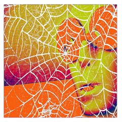 Orange Guy Spider Web Large Satin Scarf (square) by Simbadda