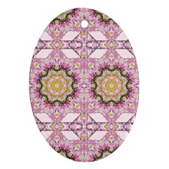 Floral Pattern Seamless Wallpaper Oval Ornament (two Sides) by Simbadda