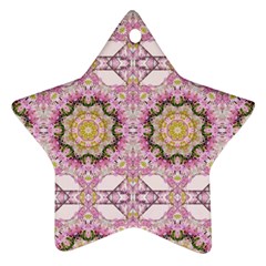 Floral Pattern Seamless Wallpaper Star Ornament (two Sides)