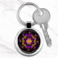 Pattern Design Geometric Decoration Key Chains (round)  by Simbadda