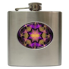 Pattern Design Geometric Decoration Hip Flask (6 Oz) by Simbadda