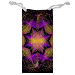 Pattern Design Geometric Decoration Jewelry Bag by Simbadda