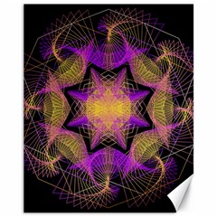 Pattern Design Geometric Decoration Canvas 11  X 14   by Simbadda