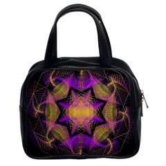 Pattern Design Geometric Decoration Classic Handbags (2 Sides) by Simbadda