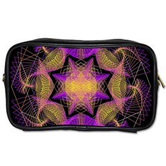 Pattern Design Geometric Decoration Toiletries Bags 2-side by Simbadda