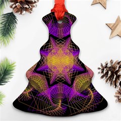 Pattern Design Geometric Decoration Christmas Tree Ornament (two Sides) by Simbadda