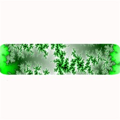 Green Fractal Background Large Bar Mats by Simbadda