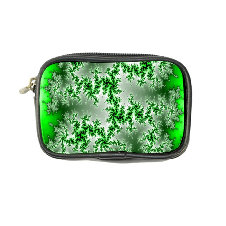 Green Fractal Background Coin Purse