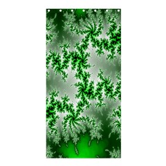 Green Fractal Background Shower Curtain 36  X 72  (stall)  by Simbadda