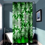 Green Fractal Background Shower Curtain 36  x 72  (Stall)  Curtain(36 X72 ) - 33.26 x66.24  Curtain(36 X72 )