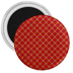 Abstract Seamless Floral Pattern 3  Magnets by Simbadda