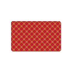 Abstract Seamless Floral Pattern Magnet (name Card) by Simbadda