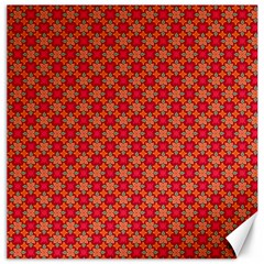 Abstract Seamless Floral Pattern Canvas 16  X 16   by Simbadda