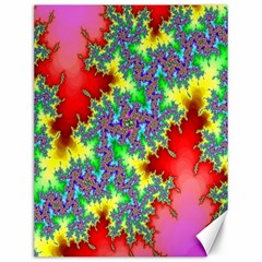 Colored Fractal Background Canvas 12  X 16   by Simbadda