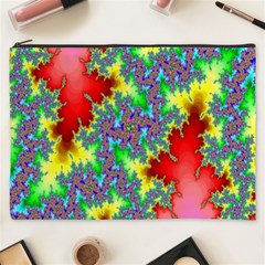 Colored Fractal Background Cosmetic Bag (xxxl)  by Simbadda