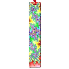 Colored Fractal Background Large Book Marks by Simbadda