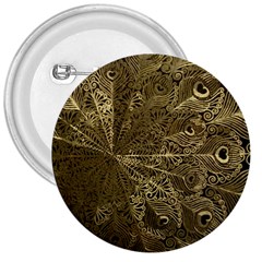 Peacock Metal Tray 3  Buttons by Simbadda