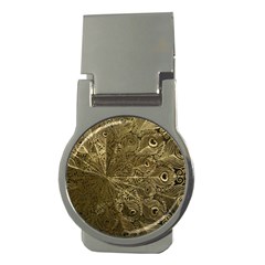 Peacock Metal Tray Money Clips (round)  by Simbadda