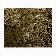 Peacock Metal Tray Small Glasses Cloth (2-side) by Simbadda