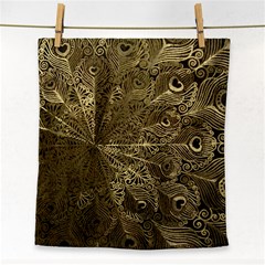 Peacock Metal Tray Face Towel by Simbadda