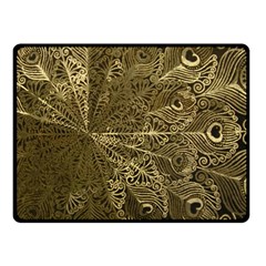 Peacock Metal Tray Fleece Blanket (small) by Simbadda