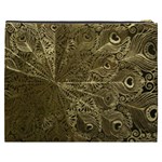 Peacock Metal Tray Cosmetic Bag (XXXL)  Back