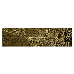 Peacock Metal Tray Satin Scarf (oblong) by Simbadda