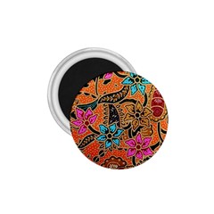 Colorful The Beautiful Of Art Indonesian Batik Pattern 1 75  Magnets by Simbadda