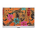 Colorful The Beautiful Of Art Indonesian Batik Pattern Business Card Holders Front