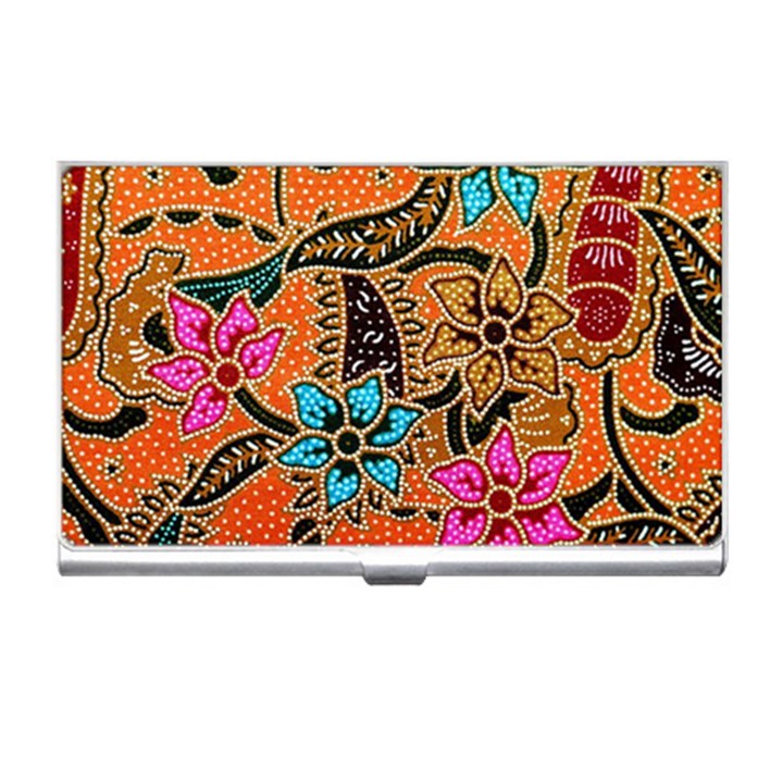 Colorful The Beautiful Of Art Indonesian Batik Pattern Business Card Holders