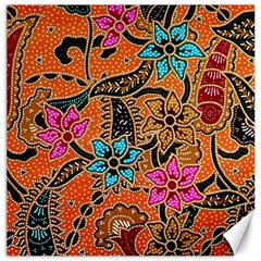 Colorful The Beautiful Of Art Indonesian Batik Pattern Canvas 20  X 20  