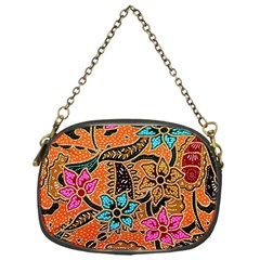 Colorful The Beautiful Of Art Indonesian Batik Pattern Chain Purses (one Side)  by Simbadda