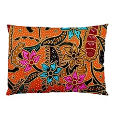 Colorful The Beautiful Of Art Indonesian Batik Pattern Pillow Case by Simbadda