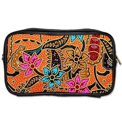 Colorful The Beautiful Of Art Indonesian Batik Pattern Toiletries Bags 2-side by Simbadda