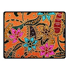 Colorful The Beautiful Of Art Indonesian Batik Pattern Fleece Blanket (small) by Simbadda