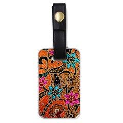 Colorful The Beautiful Of Art Indonesian Batik Pattern Luggage Tags (one Side)  by Simbadda