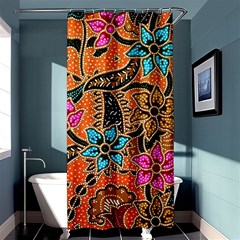 Colorful The Beautiful Of Art Indonesian Batik Pattern Shower Curtain 36  X 72  (stall)  by Simbadda