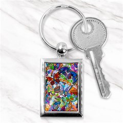 Color Butterfly Texture Key Chains (rectangle)  by Simbadda