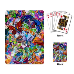 Color Butterfly Texture Playing Card by Simbadda