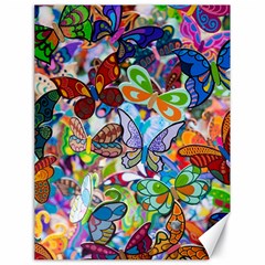 Color Butterfly Texture Canvas 18  X 24   by Simbadda