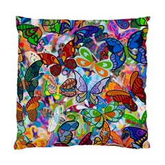 Color Butterfly Texture Standard Cushion Case (two Sides) by Simbadda