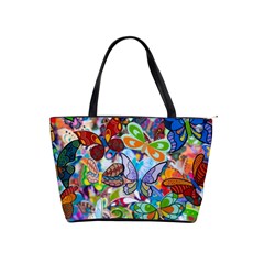 Color Butterfly Texture Shoulder Handbags