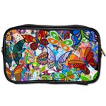 Color Butterfly Texture Toiletries Bags Front