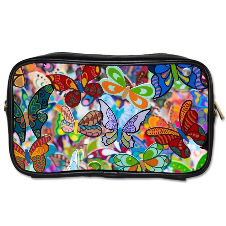 Color Butterfly Texture Toiletries Bags