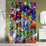 Color Butterfly Texture Shower Curtain 48  x 72  (Small)  Curtain(48  X 72 ) - 42.18 x64.8  Curtain(48  X 72 )