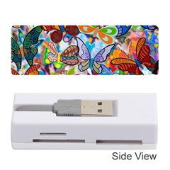 Color Butterfly Texture Memory Card Reader (stick)  by Simbadda