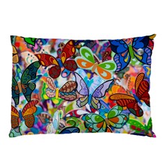 Color Butterfly Texture Pillow Case (two Sides) by Simbadda