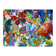 Color Butterfly Texture Double Sided Flano Blanket (mini)  by Simbadda