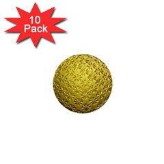 Patterns Gold Textures 1  Mini Magnet (10 Pack)  by Simbadda